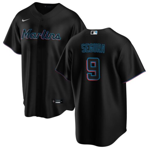 Miami Marlins Jean Segura Black Alternate Replica Jersey