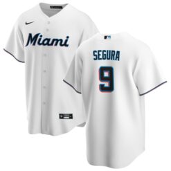 Miami Marlins Jean Segura White Home Replica Jersey