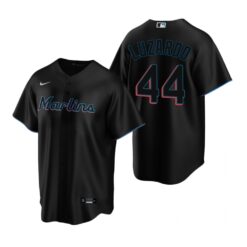 Miami Marlins Jesus Luzardo Black Alternate Replica Jersey