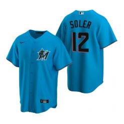 Miami Marlins Jorge Soler Blue Alternate Replica Jersey