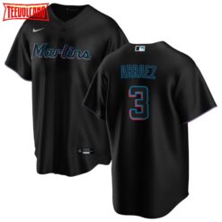 Miami Marlins Luis Arraez Black Alternate Replica Jersey