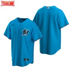 Miami Marlins Team Blue Replica Alternate Jersey