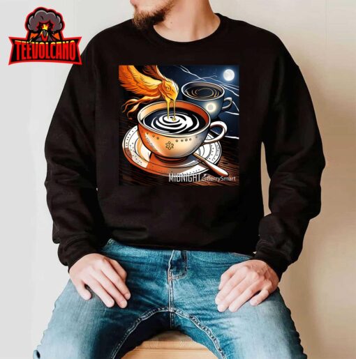 Midnight Coffee Break  Second Wind Coffee Phoenix T-Shirt