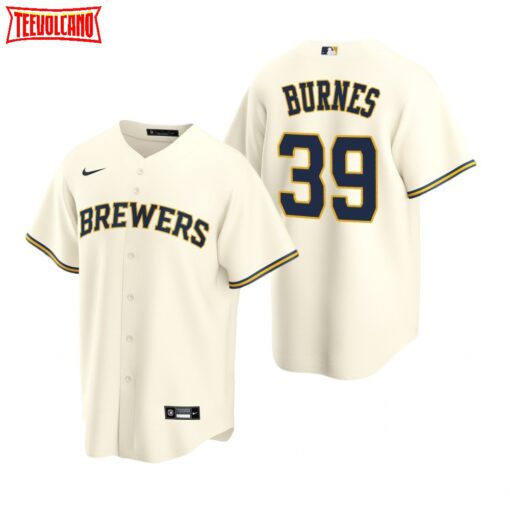 Milwaukee Brewers Corbin Burnes Cream Home Replica Jersey