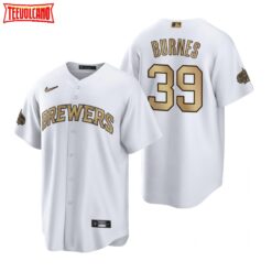 Milwaukee Brewers Corbin Burnes White 2022 All-Star Game Replica Jersey