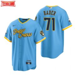 Milwaukee Brewers Josh Hader Powder Blue 2022 City Connect Replica Jersey