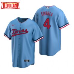 Minnesota Twins Carlos Correa Light Blue Alternate Replica Jersey