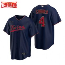 Minnesota Twins Carlos Correa Navy Alternate Replica Jersey