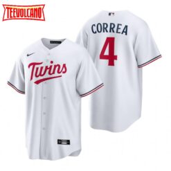 Minnesota Twins Carlos Correa White 2023 Home Replica Jersey