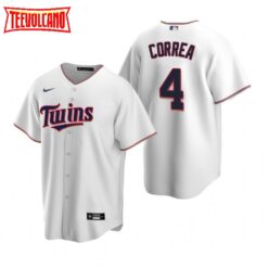 Minnesota Twins Carlos Correa White Replica Home Jersey