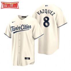 Minnesota Twins Christian Vazquez Cream 2023 Alternate Replica Jersey