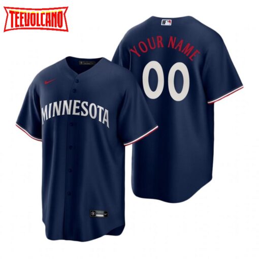 Minnesota Twins Custom Navy 2023 Alternate Replica Jersey