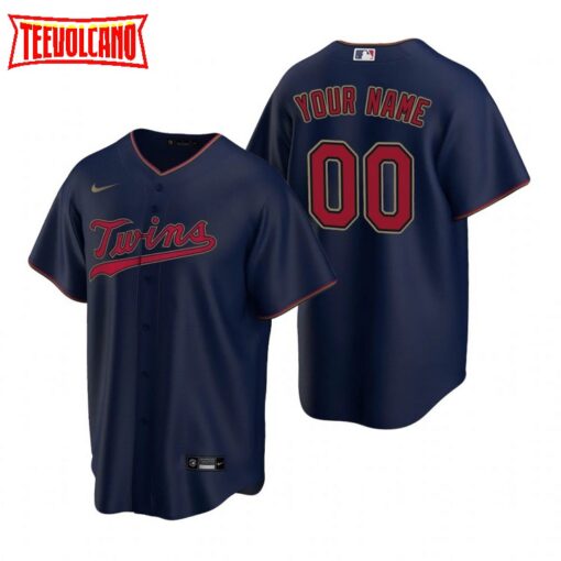 Minnesota Twins Custom Navy Alternate Replica Jersey