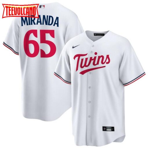 Minnesota Twins Jose Miranda White 2023 Home Replica Jersey