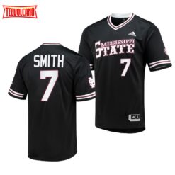 Mississippi State Bulldogs Brandon Smith College Baseball Replica Jersey Black