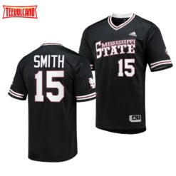 Mississippi State Bulldogs Cade Smith College Baseball Replica Jersey Black