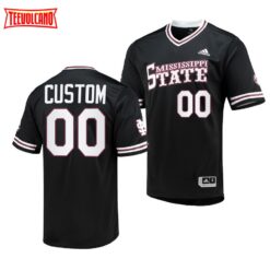 Mississippi State Bulldogs Custom College Baseball Replica Jersey Black