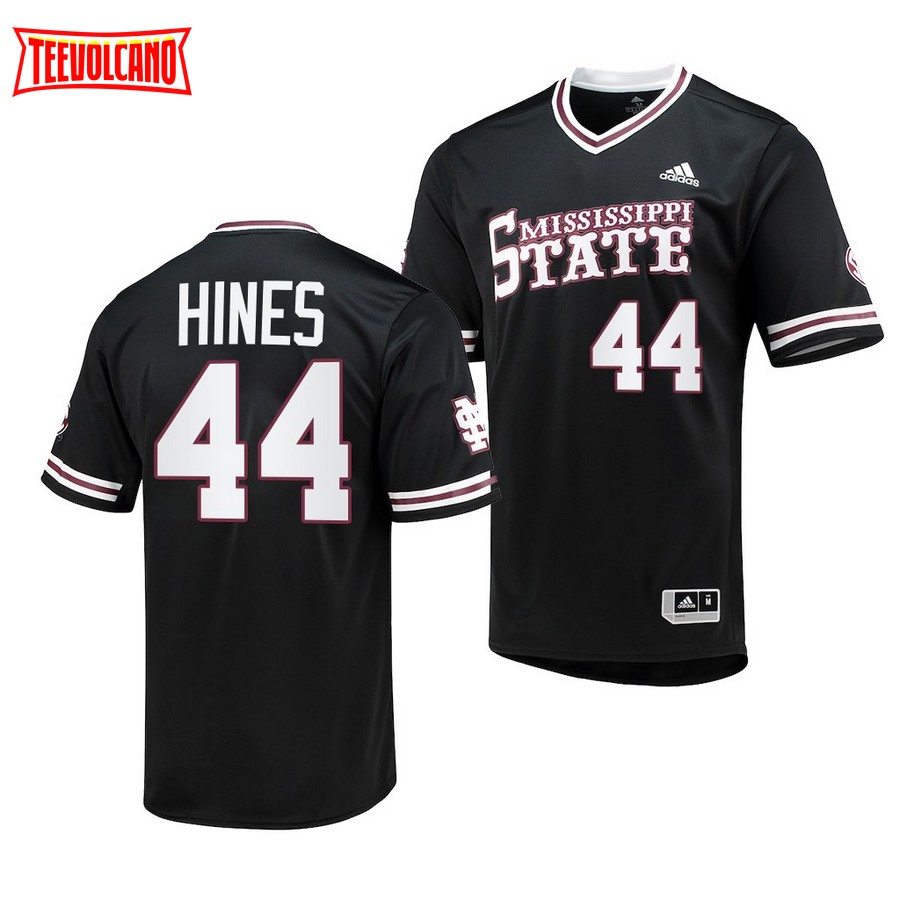 Mississippi State Bulldogs Hunter Hines College Baseball Replica Jersey Black