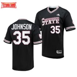 Mississippi State Bulldogs Preston Johnson College Baseball Replica Jersey Black