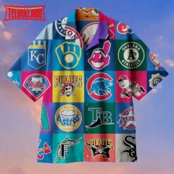 MLB Commemorative Edition Team Logo Hawaiian Shirt