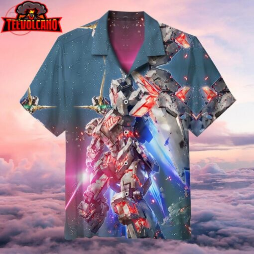 Mobile Suit Gundam Hawaiian Shirt