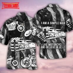 Motorcycle I’m A Simple Man Hawaiian Shirt