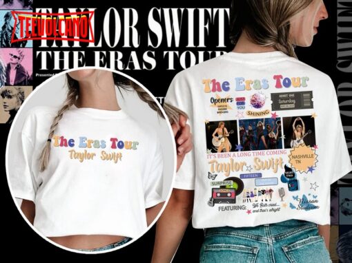 Nashville Night 2 Taylor Swift Eras Tour 2023 Double Side T-Shirt