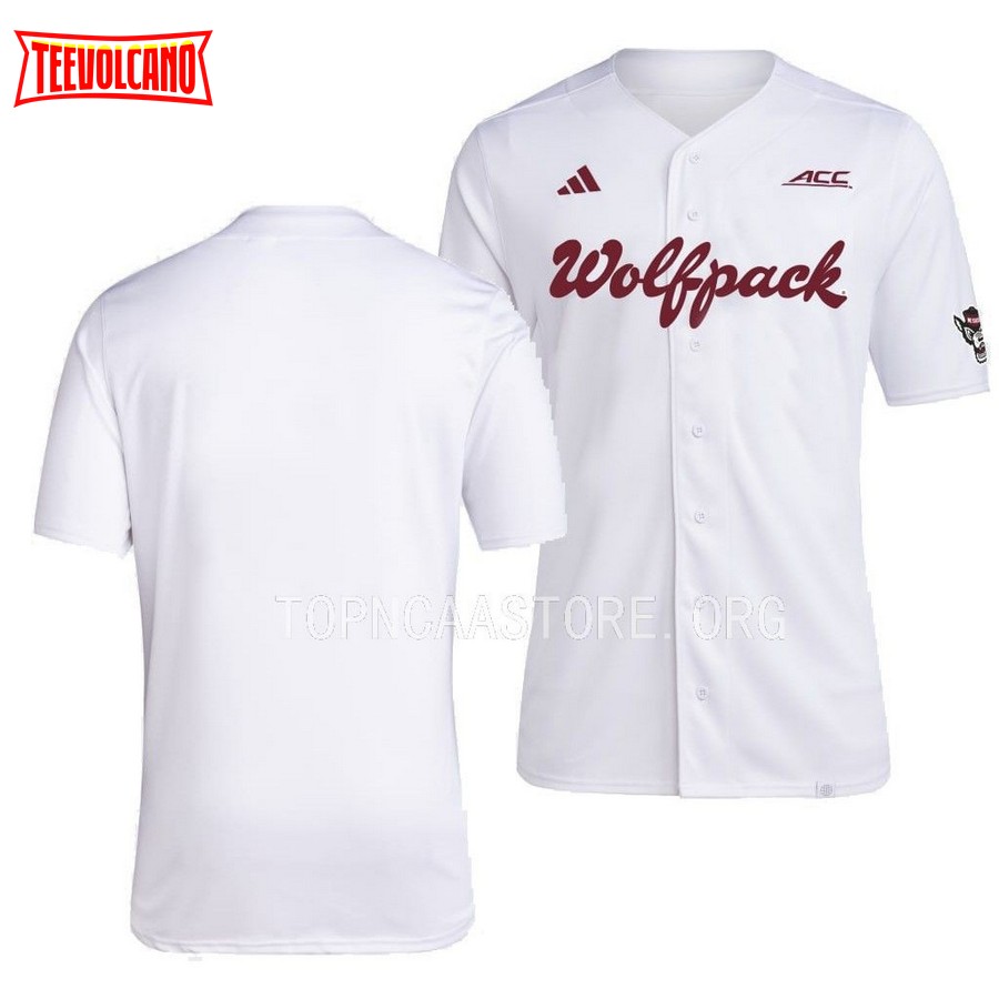 NC State Wolfpack College Baseball White Jersey