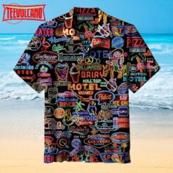 Neon Signs Hawaiian Shirt