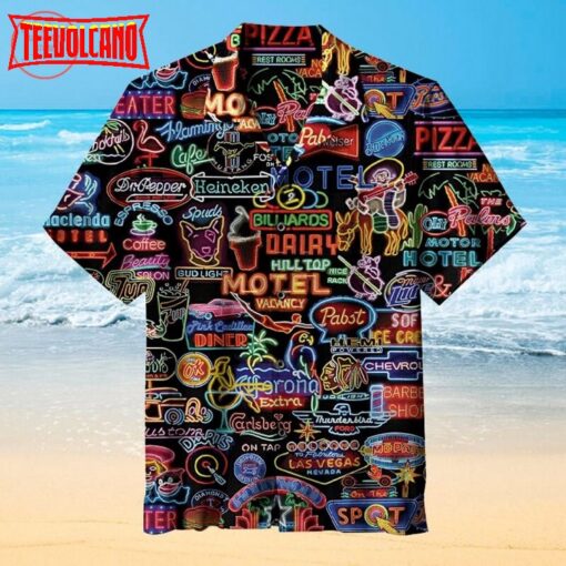 Neon Signs Hawaiian Shirt