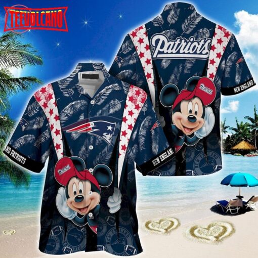 New England Patriots Mickey Mouse Hawaiian Shirt