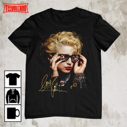 New Madonna Signature Black T-shirt