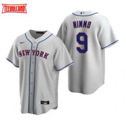 New York Mets Brandon Nimmo Gray Road Replica Jersey