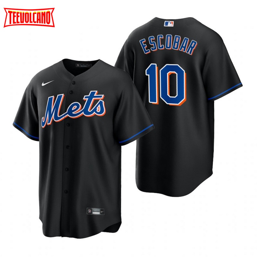New York Mets Eduardo Escobar Black Alternate Replica Jersey