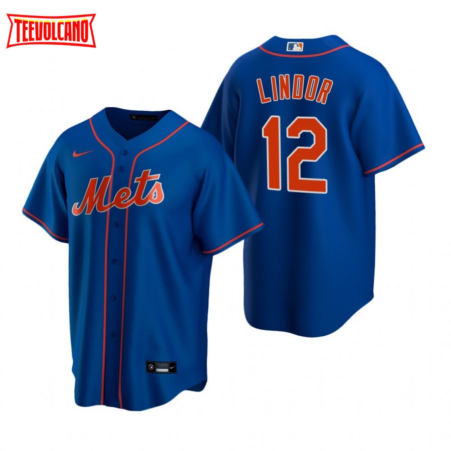 New York Mets Francisco Lindor Royal Replica Alternate Jersey