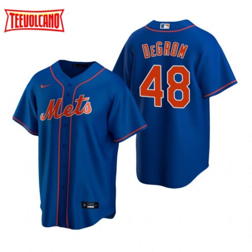 New York Mets Jacob deGrom Royal Replica Alternate Jersey