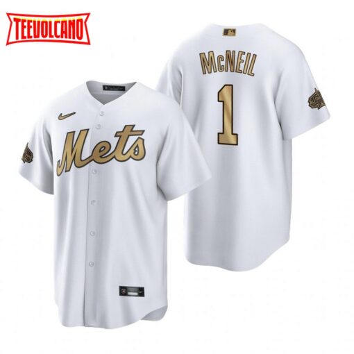New York Mets Jeff McNeil White 2022 All-Star Game Replica Jersey