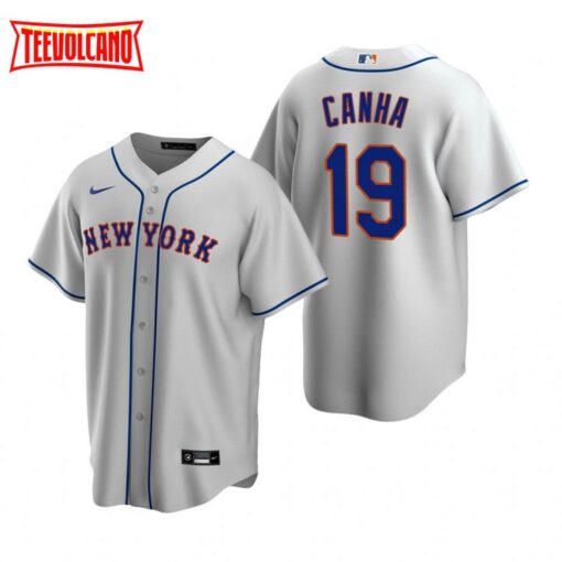 New York Mets Mark Canha Gray Road Replica Jersey