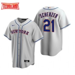 New York Mets Max Scherzer Gray Road Replica Jersey