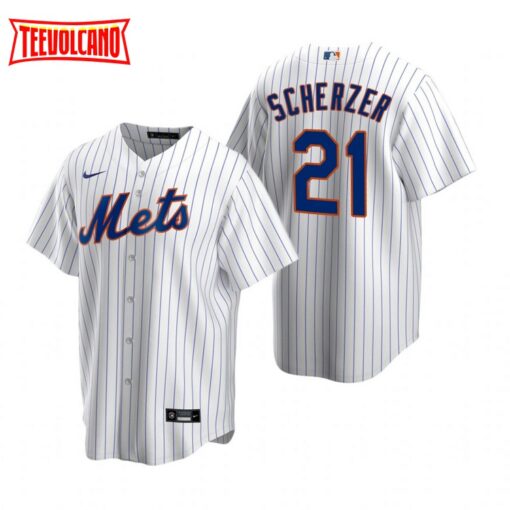 New York Mets Max Scherzer White Replica Home Jersey