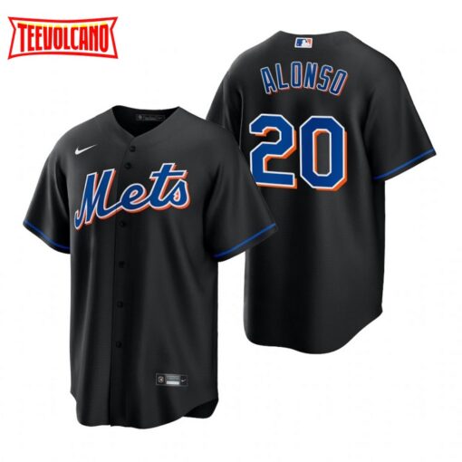 New York Mets Pete Alonso Black Replica Alternate Jersey