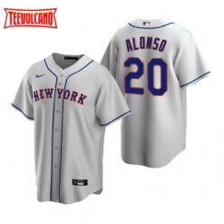 New York Mets Pete Alonso Gray Replica Road Jersey