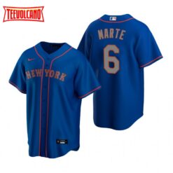 New York Mets Starling Marte Royal Alternate Road Replica Jersey