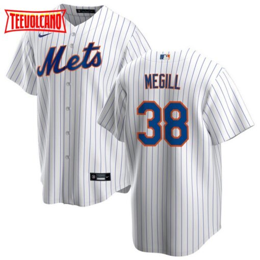 New York Mets Tylor Megill White Home Replica Jersey