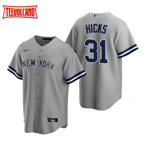 New York Yankees Aaron Hicks Gray Road Replica Jersey