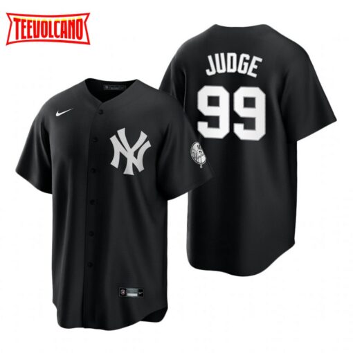 New York Yankees Aaron Judge Black White Fashion Replica Jersey