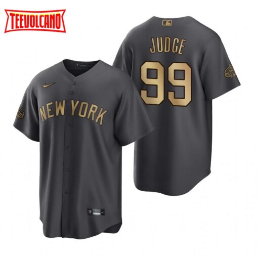 New York Yankees Aaron Judge Charcoal 2022 All-Star Game Replica Jersey