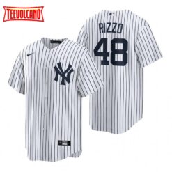 New York Yankees Anthony Rizzo White Replica Home Jersey