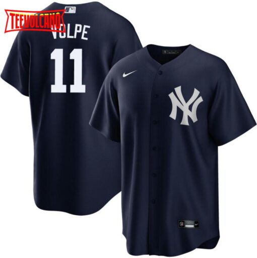 New York Yankees Anthony Volpe Navy Alternate Replica Jersey