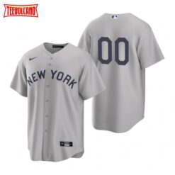 New York Yankees Custom Gray 2021 Field of Dreams Replica Jersey